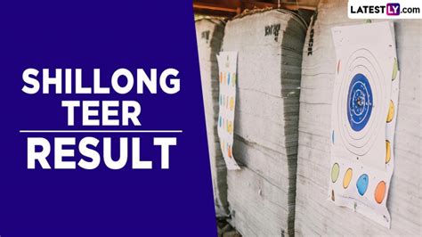 Shillong Teer Result TODAY, August 24, 2024 LIVE: Winning.